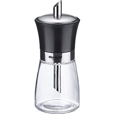 Westmark Sucrier 190 ml Verre/Acier Inoxydable/Plastique Blacky Transparent/Noir/Argent 63592260 Westmark Sucrier 190 ml Verre/Acier Inoxydable/Plastique Blacky Transparent/Noir/Argent 63592260
