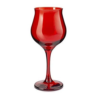 Pasabahce 518728 Wavy Lot de 6 verres à vin en verre, rouge, 37 cl Pasabahce 518728 Wavy Lot de 6 verres à vin en verre, rouge, 37 cl