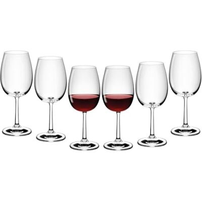 Gerlach 1760 Flow Lot de 6 verres à vin rouge en cristal de 390 ml Passe au lave-vaisselle Gerlach 1760 Flow Lot de 6 verres à vin rouge en cristal de 390 ml Passe au lave-vaisselle