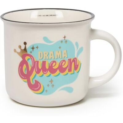 Legami Tasse Cuppuccino en porcelaine New Bone China, tasse de petit déjeuner, tasse à café Thé lavable au lave-vaisselle, diamètre 10 cm, capacité 350 ml, thème Drama Queen Legami Tasse Cuppuccino en porcelaine New Bone China, tasse de petit déjeuner, tasse à café Thé lavable au lave-vaisselle, diamètre 10 cm, capacité 350 ml, thème Drama Queen