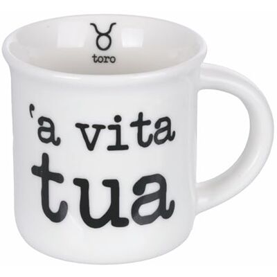 Tivoli Tasse à café 90 ml en porcelaine, taureau, S.P.Q.eRe Zodiaco Tivoli Tasse à café 90 ml en porcelaine, taureau, S.P.Q.eRe Zodiaco