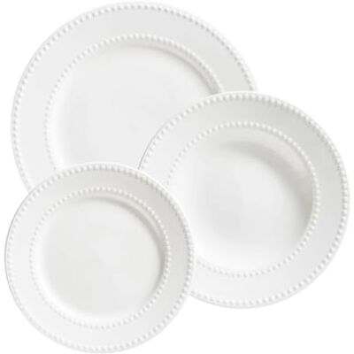 LA PORCELLANA BIANCA LA PORCELAINE BLANCHE Set table 18 assiettes (6 places) Colline LA PORCELLANA BIANCA LA PORCELAINE BLANCHE Set table 18 assiettes (6 places) Colline