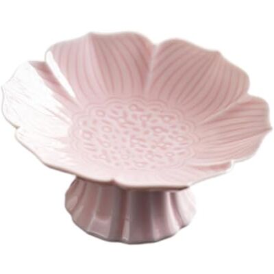 dijiusidy Coupe à fruits décorative sur pied en porcelaine rose, idéale pour la cuisine ou la maison de campagne, rose, 12.7 x 5.8 cm dijiusidy Coupe à fruits décorative sur pied en porcelaine rose, idéale pour la cuisine ou la maison de campagne, rose, 12.7 x 5.8 cm