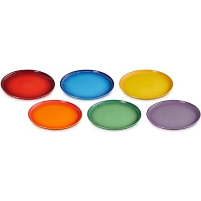 LE CREUSET Ensemble coupé en grès avec 6 plaques latérales LE CREUSET Ensemble coupé en grès avec 6 plaques latérales