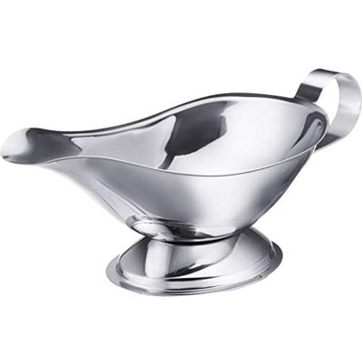 Westmark Saucière 62292270 Bol à sauce, bec anti-goutte, volume de remplissage 350 ml, acier inoxydable, argent, 62292270 Westmark Saucière 62292270 Bol à sauce, bec anti-goutte, volume de remplissage 350 ml, acier inoxydable, argent, 62292270