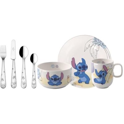 Villeroy & Boch – Disney Stitch ensemble de vaisselle pour enfant, 7 pièces, garanti lave-vaisselle, résistant au four à micro-ondes, vaisselle et couverts de table pour enfant, porcelaine Premium Villeroy & Boch – Disney Stitch ensemble de vaisselle pour enfant, 7 pièces, garanti lave-vaisselle, résistant au four à micro-ondes, vaisselle et couverts de table pour enfant, porcelaine Premium