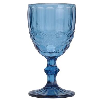 Garcia de Pou Lot de 6 verres à vin 'Vintage' 260 ml Ø 8 x 15,5 cm Bleu Cristal Garcia de Pou Lot de 6 verres à vin 'Vintage' 260 ml Ø 8 x 15,5 cm Bleu Cristal
