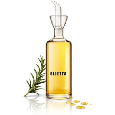 Olietta Bouteille Huile Olive bec Verseur Huilier en Verre pour Huile d'olive et Vinaigre de 250 ML Anti-Goutte et Anti-fuites Idéale pour Verser des Liquides Facile à Nettoyer Olietta Bouteille Huile Olive bec Verseur Huilier en Verre pour Huile d'olive et Vinaigre de 250 ML Anti-Goutte et Anti-fuites Idéale pour Verser des Liquides Facile à Nettoyer