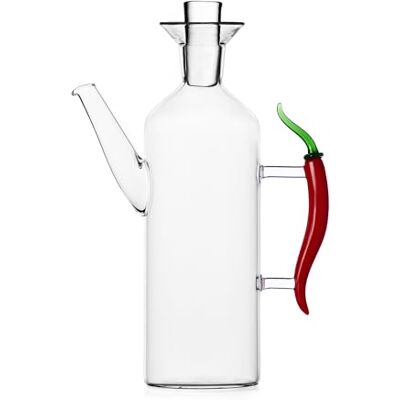 Ichendorf Huile avec Manche Légumes Peperoncino Rouge Transparent - Huile Ichendorf Huile avec Manche Légumes Peperoncino Rouge Transparent - Huile