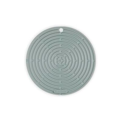LE CREUSET Cool Tool, dessous de plat/manique, silicone, rond, 20 cm, sel marin LE CREUSET Cool Tool, dessous de plat/manique, silicone, rond, 20 cm, sel marin