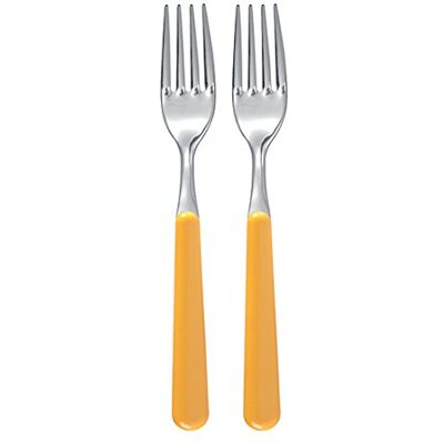 Excelsa Excèlsa Trendy Ensemble de 2 Fourchettes jaunes - Cutlery Set Excelsa Excèlsa Trendy Ensemble de 2 Fourchettes jaunes - Cutlery Set