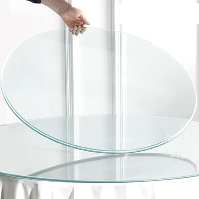 GY8PKVWKWQ Plateau de table en verre biseauté, plateau en verre trempé, apparence exquise et belle, pour table de salle à manger, table basse, maison et bureau. (19,6 pouces) GY8PKVWKWQ Plateau de table en verre biseauté, plateau en verre trempé, apparence exquise et belle, pour table de salle à manger, table basse, maison et bureau. (19,6 pouces)
