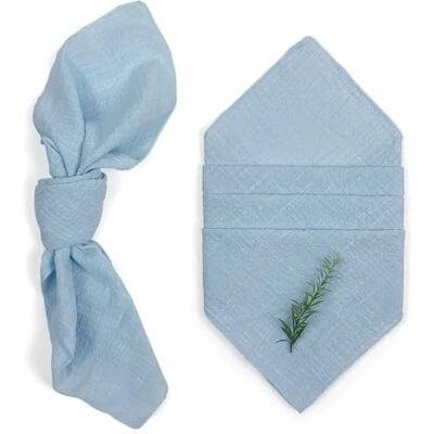 KBLDOPN 96 serviettes en gaze de coton rétro de 30 x 30 cm, avec bordure cousue verte, pour décorations de table pour mariages, fêtes de Noël pour dîners, fêtes et mariages KBLDOPN 96 serviettes en gaze de coton rétro de 30 x 30 cm, avec bordure cousue verte, pour décorations de table pour mariages, fêtes de Noël pour dîners, fêtes et mariages