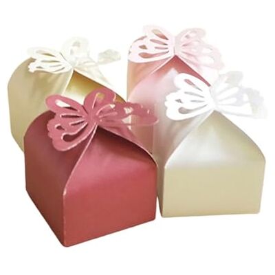 ZHOUXYFDC Bonbons Cadeau Boîtes Doré 30Pcs Butterfly Paper Candy Boxes Wedding Favor Presents Boxes Folding DIY Packaging Christmas Birthday Party Supplies(Red) ZHOUXYFDC Bonbons Cadeau Boîtes Doré 30Pcs Butterfly Paper Candy Boxes Wedding Favor Presents Boxes Folding DIY Packaging Christmas Birthday Party Supplies(Red)