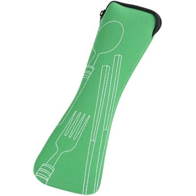 ulafbwur Sac de rangement portable en tissu pour baguettes, cuillères, fourchettes, couverts, voyage, camping ulafbwur Sac de rangement portable en tissu pour baguettes, cuillères, fourchettes, couverts, voyage, camping