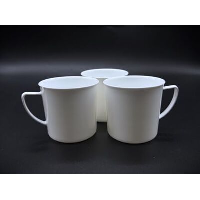 Kimmel Lot de 3 tasses blanches de 180 ml Kimmel Lot de 3 tasses blanches de 180 ml