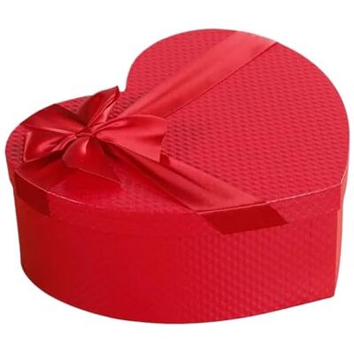 SNGUOQ Boîte cadeau en forme de cœur pour arrangements floraux rouges assortis avec couvercles en forme de cœur pour anniversaires, anniversaires de mariage (rouge, 23 cm x 17,5 cm x 9 cm) SNGUOQ Boîte cadeau en forme de cœur pour arrangements floraux rouges assortis avec couvercles en forme de cœur pour anniversaires, anniversaires de mariage (rouge, 23 cm x 17,5 cm x 9 cm)