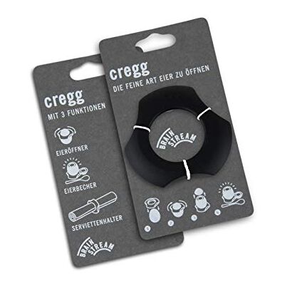 cregg Brainstream A000984 Ouvre-œuf/porte-serviettes Noir cregg Brainstream A000984 Ouvre-œuf/porte-serviettes Noir