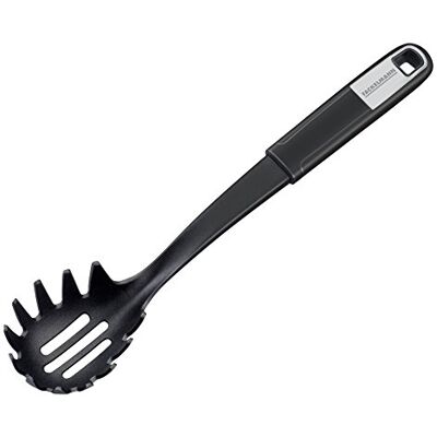 Fackelmann SENSE Cuillère à spaghetti 30 cm SENSE avec partie fonctionnelle en plastique, poignée antidérapante Soft Touch pour poêles et casseroles revêtues (couleur argenté/noir) Quantité : 1 pièce Fackelmann SENSE Cuillère à spaghetti 30 cm SENSE avec partie fonctionnelle en plastique, poignée antidérapante Soft Touch pour poêles et casseroles revêtues (couleur argenté/noir) Quantité : 1 pièce