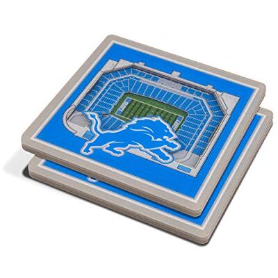 YouTheFan NFL 3D Team StadiumViews Lot de 2 sous-verres 4 x 4 cm Équerre 10,2 x 10,2 x 0,35 cm YouTheFan NFL 3D Team StadiumViews Lot de 2 sous-verres 4 x 4 cm Équerre 10,2 x 10,2 x 0,35 cm