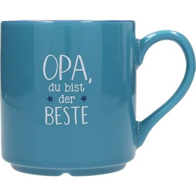 Depesche 0013594-015 Tasse préférée, motif n° 15, avec inscription en allemand (300 ml), en porcelaine, partiellement avec feuille dorée et impression intérieure Depesche 0013594-015 Tasse préférée, motif n° 15, avec inscription en allemand (300 ml), en porcelaine, partiellement avec feuille dorée et impression intérieure