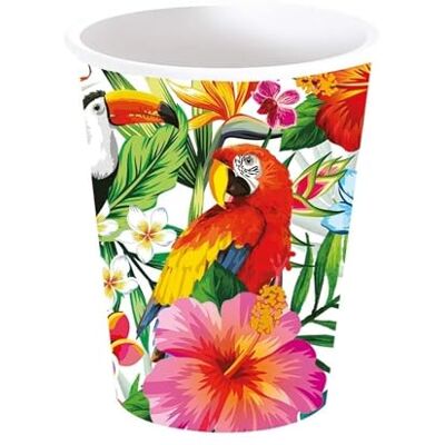 FIESTAS GUIRCA 6 verres jetables Hawaii (240 ml) (9 cm) Décoration de table pour fêtes hawaïennes et remises de diplômes Idéal pour les célébrations d'été et les événements tropicaux Multicolore FIESTAS GUIRCA 6 verres jetables Hawaii (240 ml) (9 cm) Décoration de table pour fêtes hawaïennes et remises de diplômes Idéal pour les célébrations d'été et les événements tropicaux Multicolore