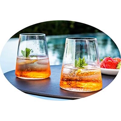 Topkapi Whiterocks 50 XL Lot de 2 verres à whisky en forme de pyramide sans plomb pour whisky, whisky on the Rocks Taille XL 11 cm 500 ml Topkapi Whiterocks 50 XL Lot de 2 verres à whisky en forme de pyramide sans plomb pour whisky, whisky on the Rocks Taille XL 11 cm 500 ml