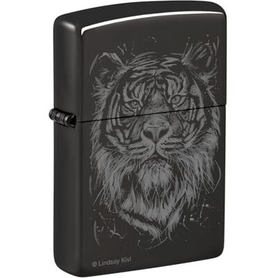 Zippo Briquet Tempête Motif Lindsay Kivi, Noir Poli, Photo Image, Rechargeable, Réutilisable, Coupe-vent, Coffret Cadeau, Fabriqué Aux États-Unis Zippo Briquet Tempête Motif Lindsay Kivi, Noir Poli, Photo Image, Rechargeable, Réutilisable, Coupe-vent, Coffret Cadeau, Fabriqué Aux États-Unis