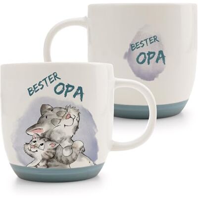 NICI 63003 Tasse chat meilleur grand-père 400 ml 9,5 x 9,5 cm Bleu Tasse en porcelaine de qualité supérieure Conçue avec soin Accessoire mignon pour la cuisine, le bureau et la maison Joli NICI 63003 Tasse chat meilleur grand-père 400 ml 9,5 x 9,5 cm Bleu Tasse en porcelaine de qualité supérieure Conçue avec soin Accessoire mignon pour la cuisine, le bureau et la maison Joli