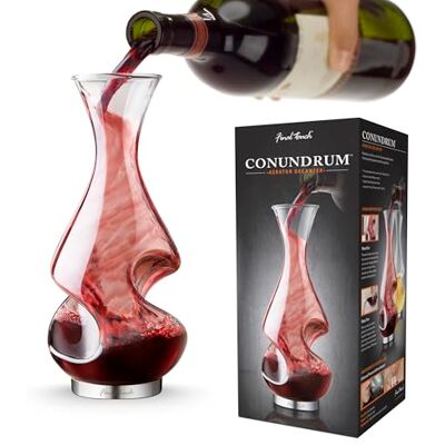 Final Touch Conundrum Aérateur de vin Decanter Potable Cadeau Clair, Final Touch Conundrum Aérateur de vin Decanter Potable Cadeau Clair,