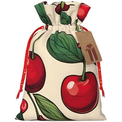 Muflvdx Jolis sacs à cordon de serrage, réutilisables, faciles à emballer, pour anniversaires, vacances, Noël Muflvdx Jolis sacs à cordon de serrage, réutilisables, faciles à emballer, pour anniversaires, vacances, Noël