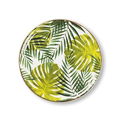 Assiettes à pizza en porcelaine Excelsa Panama - Vert - 31cm - Pack de 6 Assiettes à pizza en porcelaine Excelsa Panama - Vert - 31cm - Pack de 6