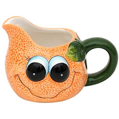 Dekohelden24 222284 Pot à lait en céramique Orange/orange. Dimensions : env. 14 x 11 x 8,5 cm Dekohelden24 222284 Pot à lait en céramique Orange/orange. Dimensions : env. 14 x 11 x 8,5 cm
