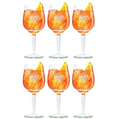 Cookinglife Aperol Spritz Verres 450 ml Lot de 6 Cookinglife Aperol Spritz Verres 450 ml Lot de 6