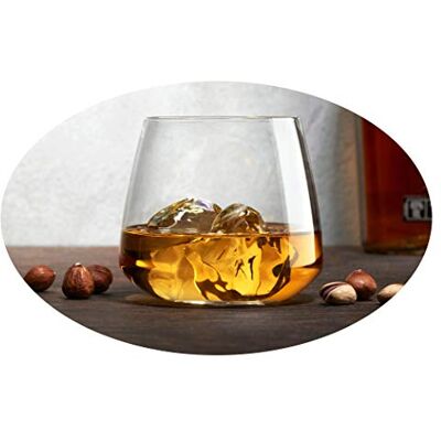 Topkapi elite 250.857 McAlnwick Lot de 4 verres à whisky en cristal sans plomb 40 cl Topkapi elite 250.857 McAlnwick Lot de 4 verres à whisky en cristal sans plomb 40 cl
