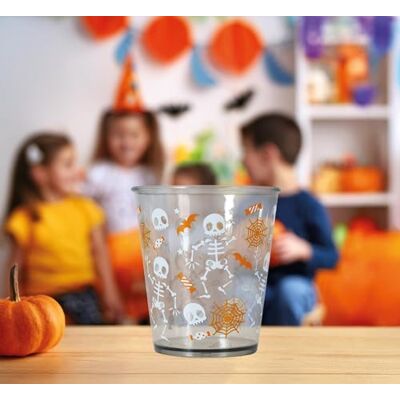 FIESTAS GUIRCA Gobelet noir squelette (10 cm) Décoration de table pour fêtes de clowns et Halloween Idéal pour les célébrations et les événements Plastique noir FIESTAS GUIRCA Gobelet noir squelette (10 cm) Décoration de table pour fêtes de clowns et Halloween Idéal pour les célébrations et les événements Plastique noir