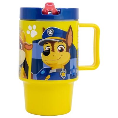 Stor Tasse Enfant avec Couvercle Pat' Patrouille 530ml Gobelet Plastique sans BPA avec Bec Anti-Fuite Mug à Vis pour Enfants Stor Tasse Enfant avec Couvercle Pat' Patrouille 530ml Gobelet Plastique sans BPA avec Bec Anti-Fuite Mug à Vis pour Enfants