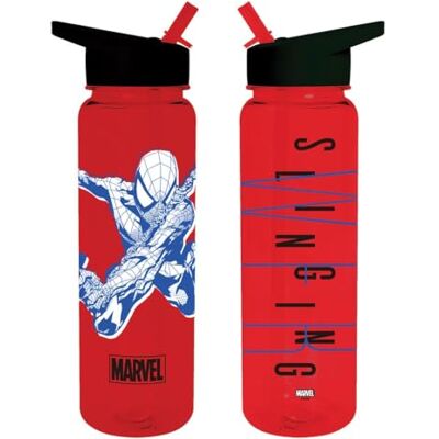 Pyramid Europe Spider-Man Bouteille d'eau en plastique, 700 ml, pour filles, garçons, enfants, produit sous licence officielle Pyramid Europe Spider-Man Bouteille d'eau en plastique, 700 ml, pour filles, garçons, enfants, produit sous licence officielle