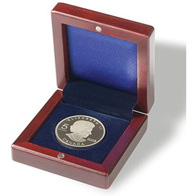 Leuchtturm Volterra 337256 Étui à monnaie rond pour 1 pièce de monnaie jusqu'à 60 mm de diamètre Acajou Leuchtturm Volterra 337256 Étui à monnaie rond pour 1 pièce de monnaie jusqu'à 60 mm de diamètre Acajou