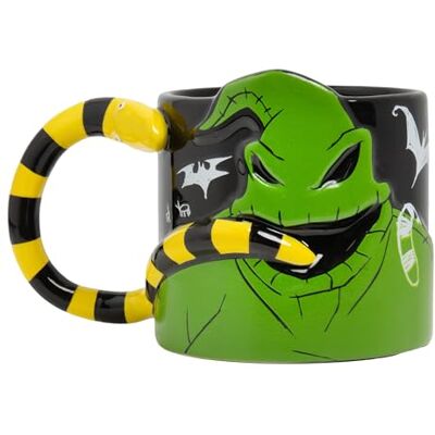 Paladone Tasse sculptée 3D en céramique phosphorescente L'Étrange Noël de monsieur Jack Oogie Boogie Cadeau officiel Disney pour café, thé, chocolat chaud Paladone Tasse sculptée 3D en céramique phosphorescente L'Étrange Noël de monsieur Jack Oogie Boogie Cadeau officiel Disney pour café, thé, chocolat chaud