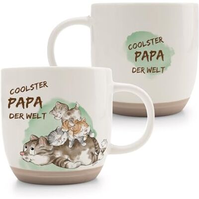 NICI 63001 Tasse chat Cool Papa der Welt 400 ml 9,5 x 9,5 cm Vert En porcelaine de qualité supérieure Conçue avec soin Accessoire mignon pour la cuisine, le bureau et la maison Idée cadeau NICI 63001 Tasse chat Cool Papa der Welt 400 ml 9,5 x 9,5 cm Vert En porcelaine de qualité supérieure Conçue avec soin Accessoire mignon pour la cuisine, le bureau et la maison Idée cadeau