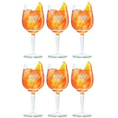 Aperol Spritz Verres 450 ml Lot de 6 Aperol Spritz Verres 450 ml Lot de 6