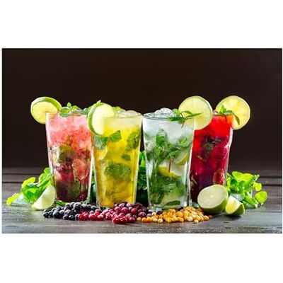 Topkapi 250.996 Longdrink Lot de 6 verres à cocktail Miami Vice blanc/transparent XL (36 cl) pour cocktail, long drink, mojito, jus, eau, hauteur ~ 12 cm Topkapi 250.996 Longdrink Lot de 6 verres à cocktail Miami Vice blanc/transparent XL (36 cl) pour cocktail, long drink, mojito, jus, eau, hauteur ~ 12 cm