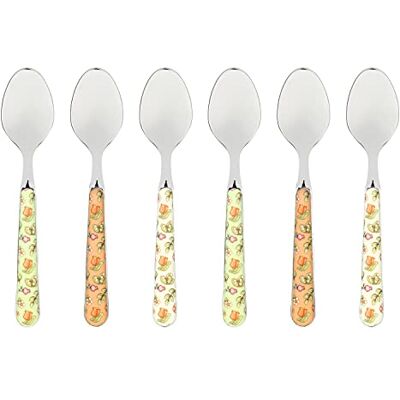THUN Lot de 6 cuillères à café Country décorées THUN Lot de 6 cuillères à café Country décorées