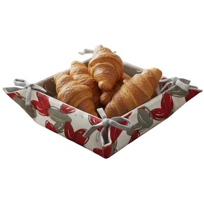 moorg Corbeille à pain en coton Panier à pain pour la table Paniers avec différents designs Boîte à pain pour la table 20 x 20 x 9 cm moorg Corbeille à pain en coton Panier à pain pour la table Paniers avec différents designs Boîte à pain pour la table 20 x 20 x 9 cm