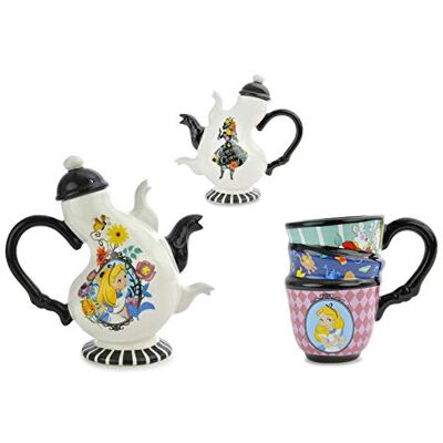 Ideal casa Ensemble théière et tasse Alice au pays des merveilles Ideal casa Ensemble théière et tasse Alice au pays des merveilles