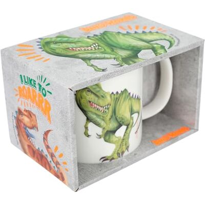 Depesche Dino World-T-Rex 12375 Tasse avec anse en porcelaine Motif dinosaure en relief Multicolore 250 ml Depesche Dino World-T-Rex 12375 Tasse avec anse en porcelaine Motif dinosaure en relief Multicolore 250 ml
