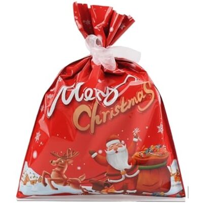 EKalgretrA Lot de 5/10 sacs d'emballage de Noël avec cordon de serrage Cadeau de Père Noël extra large Sacs à biscuits et bonbons (24 x 32 cm D, 10 pièces) EKalgretrA Lot de 5/10 sacs d'emballage de Noël avec cordon de serrage Cadeau de Père Noël extra large Sacs à biscuits et bonbons (24 x 32 cm D, 10 pièces)