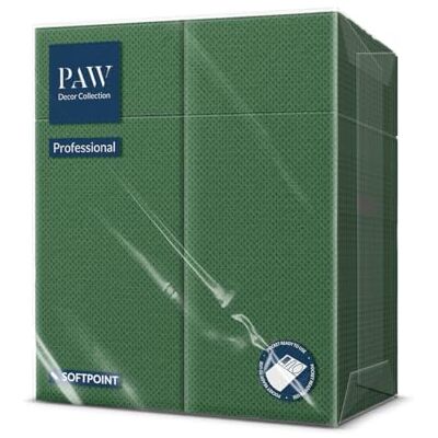 PAW Decor Collection PAW Lot de 50 serviettes à couverts, en Softpoint, 32 x 38 cm, avec compartiment à couverts, parfaites pour les pubs, les hôtels ou les cafés, sacs de serviette, pour couverts, vert houx PAW Decor Collection PAW Lot de 50 serviettes à couverts, en Softpoint, 32 x 38 cm, avec compartiment à couverts, parfaites pour les pubs, les hôtels ou les cafés, sacs de serviette, pour couverts, vert houx