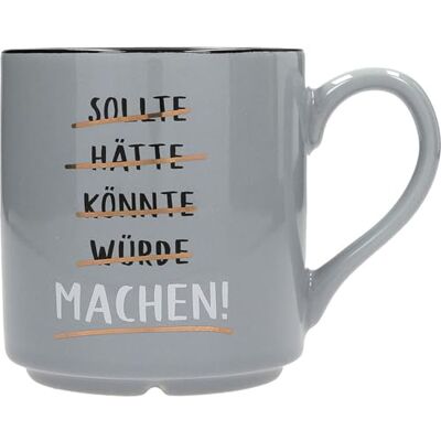 Depesche 0013594-007 Tasse préférée, motif n° 7, avec inscription en allemand (300 ml), en porcelaine, partiellement avec feuille dorée et impression intérieure Depesche 0013594-007 Tasse préférée, motif n° 7, avec inscription en allemand (300 ml), en porcelaine, partiellement avec feuille dorée et impression intérieure